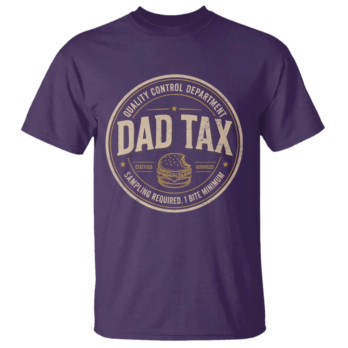 Dad Tax Control Department T Shirt Funny Father Snack Checker TS11 Purple Print Your Wear
