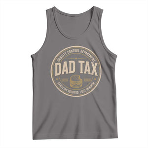 Dad Tax Control Department Tank Top Funny Father Snack Checker TS11 Deep Heather Print Your Wear