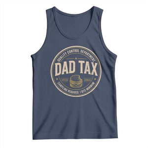 Dad Tax Control Department Tank Top Funny Father Snack Checker TS11 Navy Print Your Wear