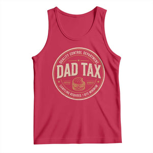 Dad Tax Control Department Tank Top Funny Father Snack Checker TS11 Red Print Your Wear