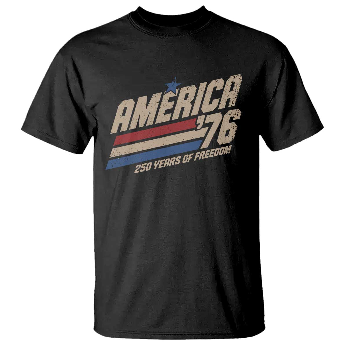 250th Anniversary USA America 76 T Shirt 250 Years Of Freedom 1776 2026 Retro TS11 Black Print Your Wear