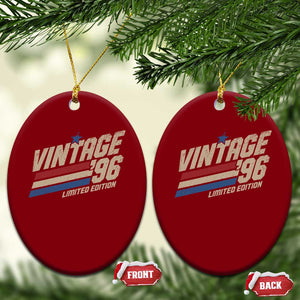 30th Birthday Ceramic Ornament Vintage 1996 30 Years Old Birthday USA Stripes TS11 Print Your Wear