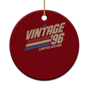 30th Birthday Ceramic Ornament Vintage 1996 30 Years Old Birthday USA Stripes TS11 1pc Red Print Your Wear