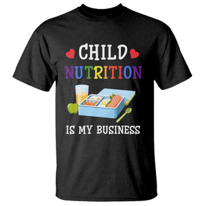 Lunch Lady T Shirt Child Nutrition Is My Business School Cafeteria TS11 Black Print Your Wear