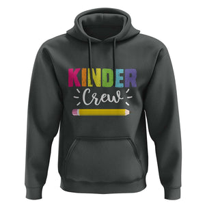 Kinder Crew Hoodie Kindergarten Back To School TS11 Dark Heather Print Your Wear