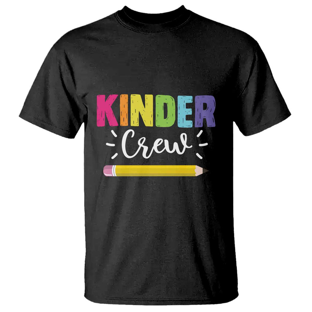 Kinder Crew T Shirt Kindergarten Back To School TS11 Black Print Your Wear