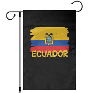 Ecuadorian Heritage Brushstroke Ecuador Flag Graphic Garden Flag TS11 Black Print Your Wear