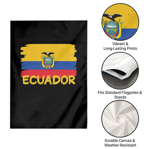 Ecuadorian Heritage Brushstroke Ecuador Flag Graphic Garden Flag TS11 Print Your Wear