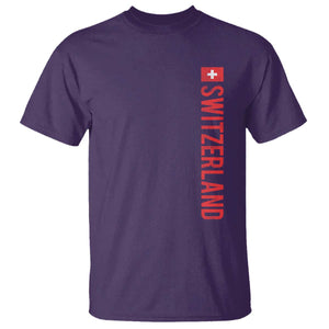 Switzerland Heritage Vintage Swiss Flag Schweiz T Shirt TS11 Purple Print Your Wear