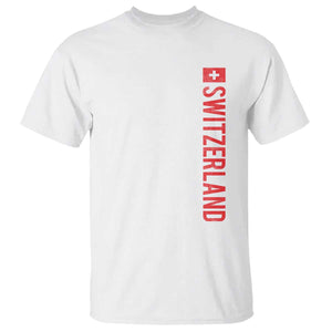 Switzerland Heritage Vintage Swiss Flag Schweiz T Shirt TS11 White Print Your Wear