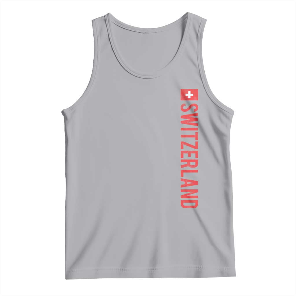 Switzerland Heritage Vintage Swiss Flag Schweiz Tank Top TS11 Athletic Heather Print Your Wear