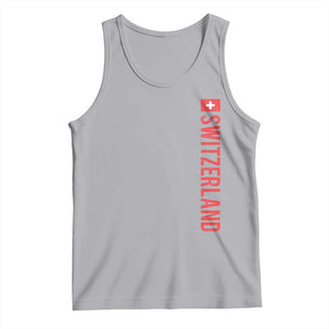Switzerland Heritage Vintage Swiss Flag Schweiz Tank Top TS11 Athletic Heather Print Your Wear