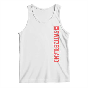 Switzerland Heritage Vintage Swiss Flag Schweiz Tank Top TS11 White Print Your Wear