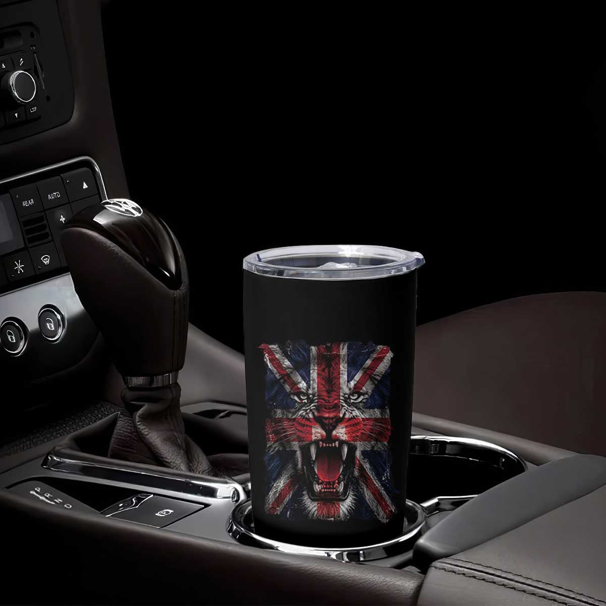 Union Jack Flag Lion Face UK British Great Britain Tumbler Cup TS11 Print Your Wear