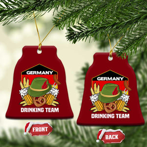 Germany Drinking Team Ceramic Ornament Germany Beer Festivals Oktoberfest Alpine hat Barley TS11 Print Your Wear