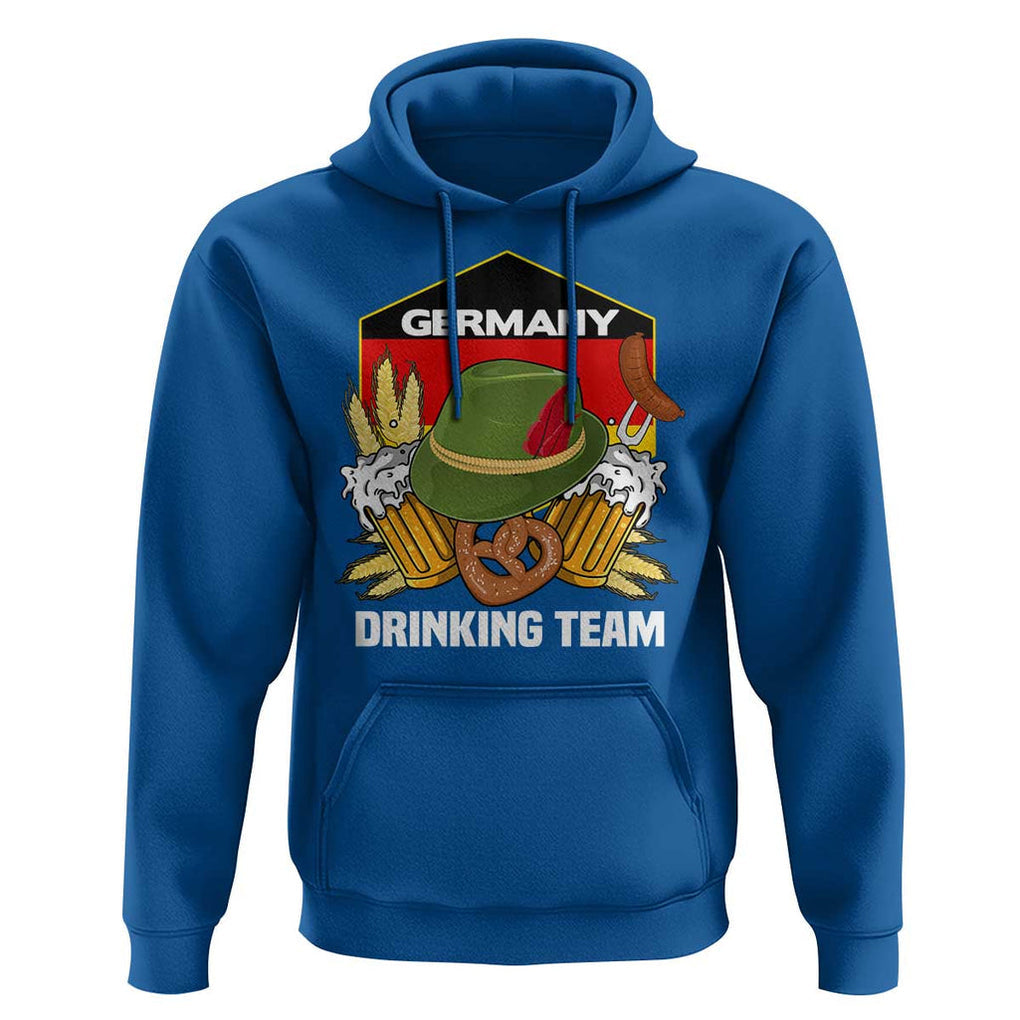 Germany Drinking Team Hoodie Germany Beer Festivals Oktoberfest Alpine hat Barley TS11 Royal Blue Print Your Wear