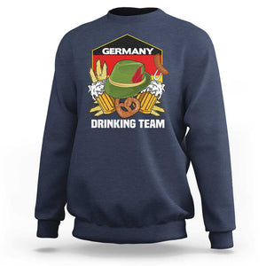 Germany Drinking Team Sweatshirt Germany Beer Festivals Oktoberfest Alpine hat Barley TS11 Navy Print Your Wear