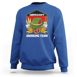 Germany Drinking Team Sweatshirt Germany Beer Festivals Oktoberfest Alpine hat Barley TS11 Royal Blue Print Your Wear