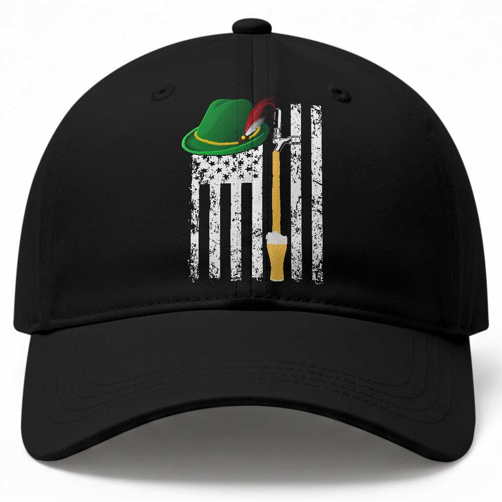 Funny German Beer Baseball Cap Oktoberfest Vintage American Flag Alpine hat TS11 Print Your Wear