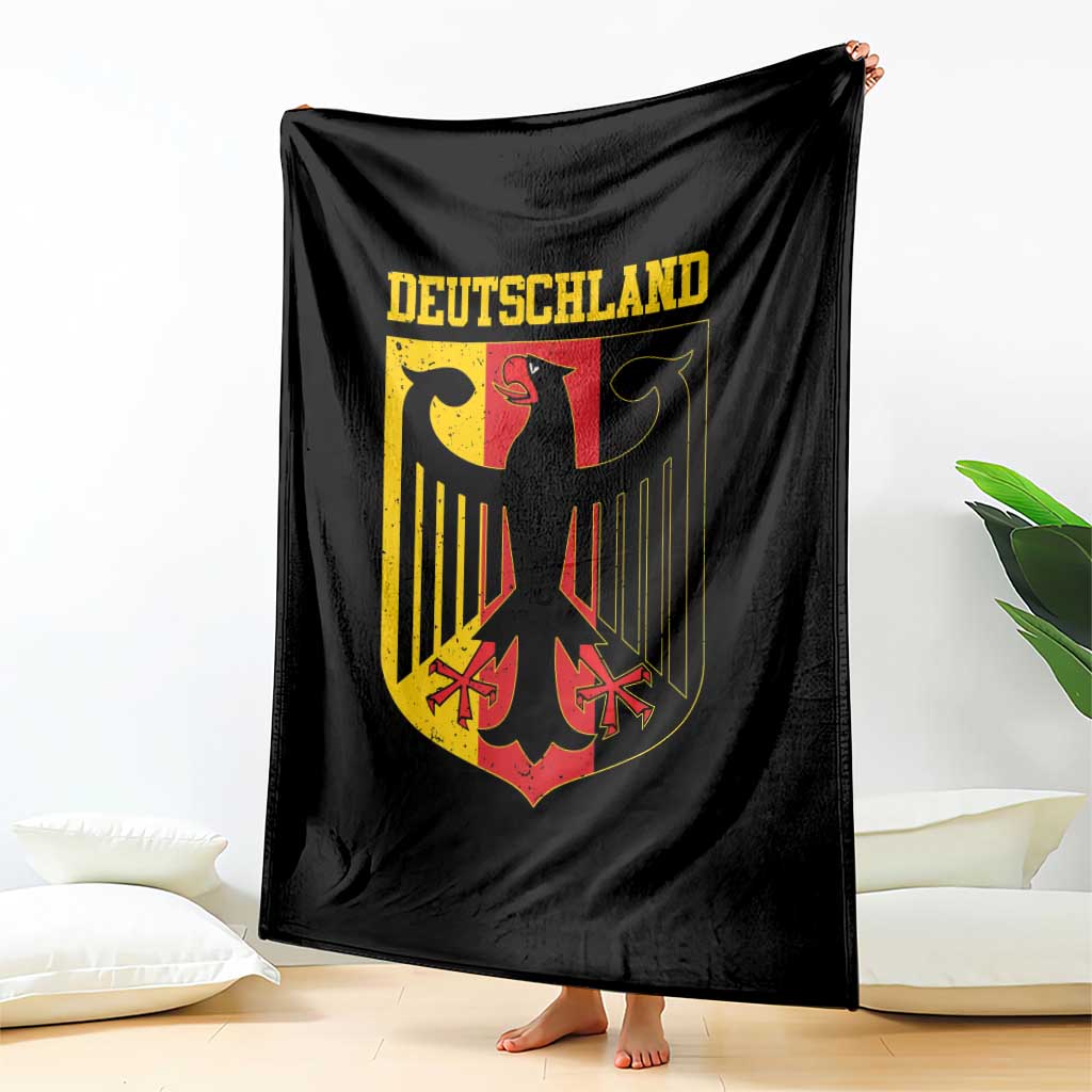 Deutschland German Pride Throw Blanket Bundesadler Coat of Arms TS11 Print Your Wear