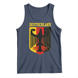 Deutschland German Pride Tank Top Bundesadler Coat of Arms TS11 Navy Print Your Wear