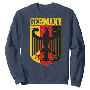 Proud Germany Sweatshirt Bundesadler Coat of Arms German Flag TS11 Navy Print Your Wear