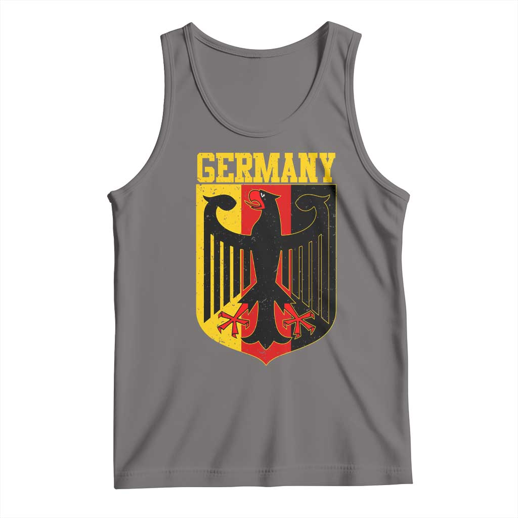 Proud Germany Tank Top Bundesadler Coat of Arms German Flag TS11 Deep Heather Print Your Wear
