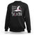 Breast Cancer Awareness Sweatshirt Cancer Picked The Wrong Witch Hat Broom Bat Pink Ribbon TS11 Black Print Your Wear