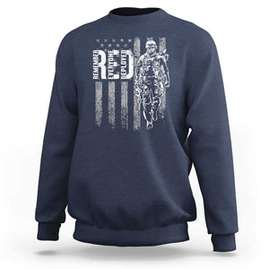 RED Friday Sweatshirt Remember Everyone Deployed American Flag Military Patriotic Veteran TS11 Navy Print Your Wear