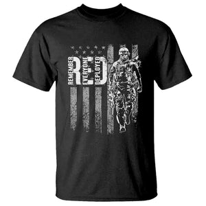 RED Friday T Shirt Remember Everyone Deployed American Flag Military Patriotic Veteran TS11 Black Print Your Wear