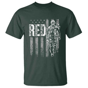 RED Friday T Shirt Remember Everyone Deployed American Flag Military Patriotic Veteran TS11 Dark Forest Green Print Your Wear