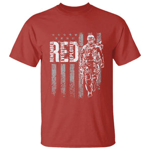 RED Friday T Shirt Remember Everyone Deployed American Flag Military Patriotic Veteran TS11 Red Print Your Wear