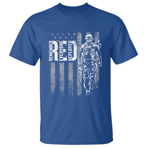 RED Friday T Shirt Remember Everyone Deployed American Flag Military Patriotic Veteran TS11 Royal Blue Print Your Wear