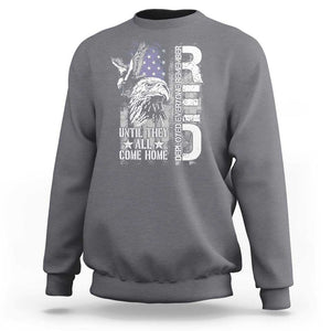 RED Friday Sweatshirt Remember Everyone Deployed Until They All Come Home Military Eagle USA Flag TS11 Charcoal Print Your Wear