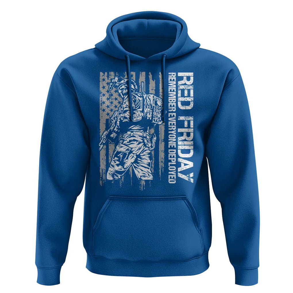 RED Friday Hoodie Remember Everyone Deployed Military American Flag TS11 Royal Blue Print Your Wear
