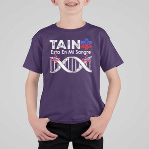 Boricua T Shirt For Kid Taino Esta En Mi Sangre Frog Puerto TS11 Purple Print Your Wear