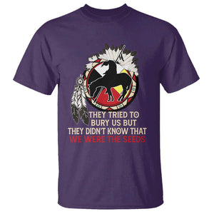 Native American T Shirt They Tried To Bury Us But They Didn't Know That Medicine Wheel TS11 Purple Print Your Wear