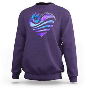 Suicide Prevention Awareness Sweatshirt Don't Let Your Story End Heart Semicolon Sunflower TS11 Purple Print Your Wear