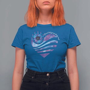 Suicide Prevention Awareness T Shirt For Women Don't Let Your Story End Heart Semicolon Sunflower TS11 Royal Blue Print Your Wear