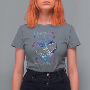 Suicide Prevention Awareness T Shirt For Women I Have Time To Listen Your Life Matters Heart Holding Hand TS11 Charcoal Print Your Wear