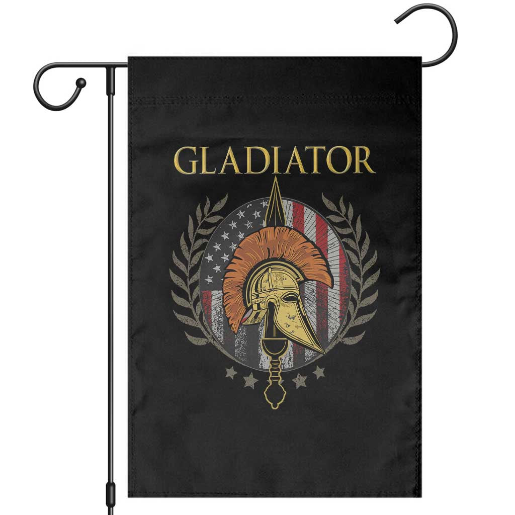 Gladiator Patriotic Italian American Warrior Garden Flag