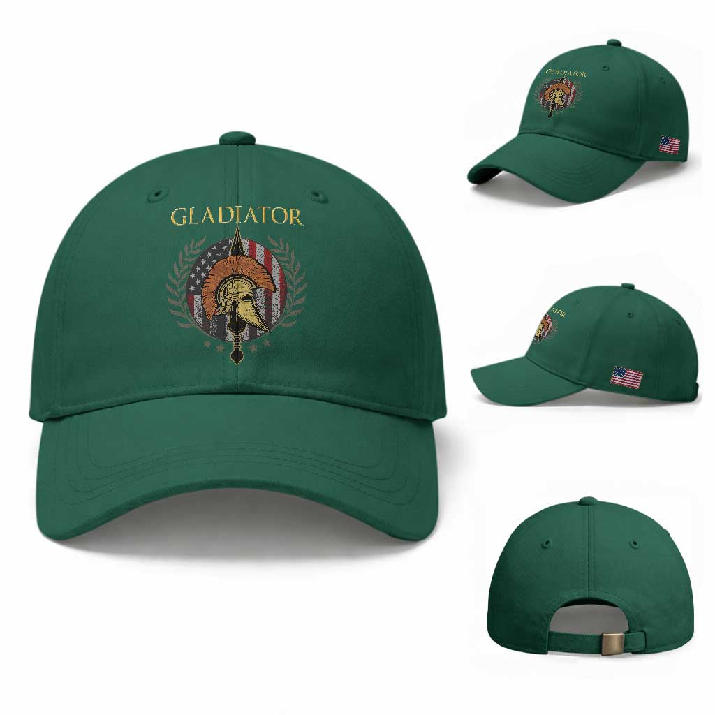 Gladiator Patriotic Italian American Warrior Baseball Cap