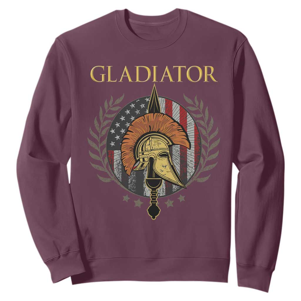 Gladiator Patriotic Italian American Warrior Sweatshirt