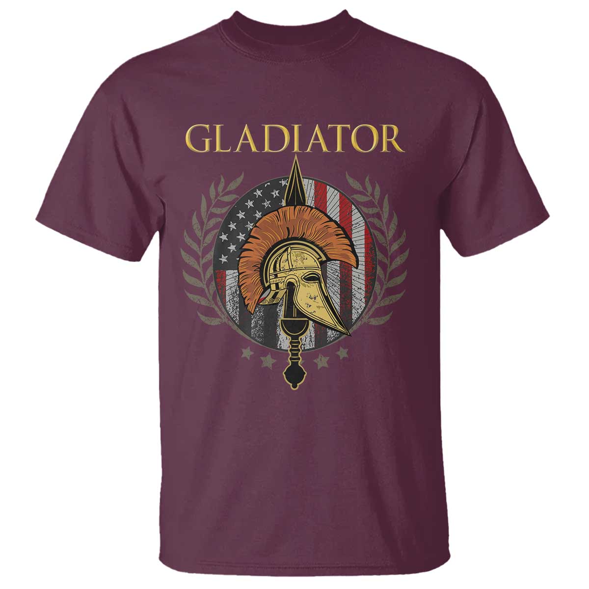 Gladiator Patriotic Italian American Warrior T Shirt