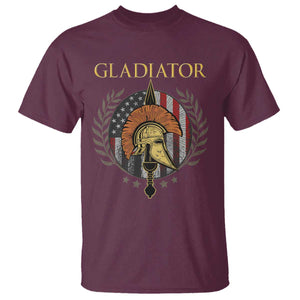 Gladiator Patriotic Italian American Warrior T Shirt