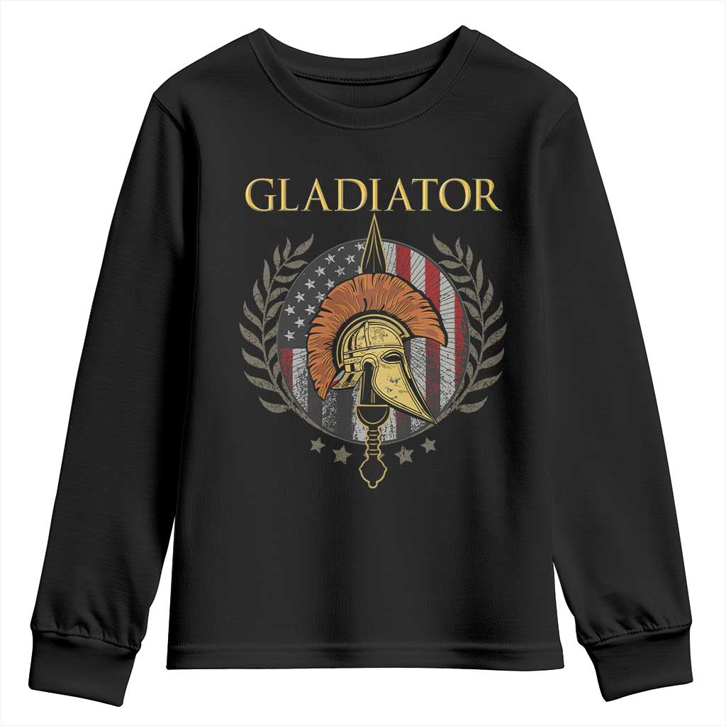 Gladiator Patriotic Italian American Warrior Youth Sweatshirt