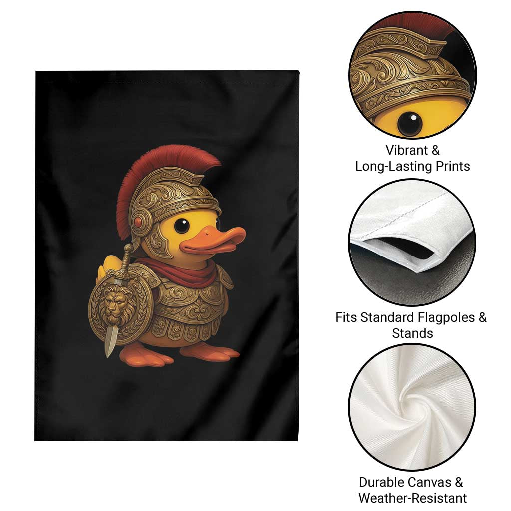 Funnny Sparta Rubber Duck Greeks Spartan Warrior Garden Flag