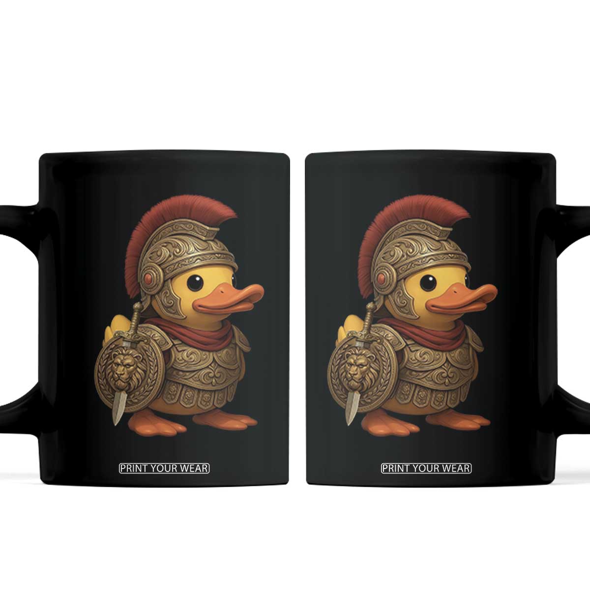 Funnny Sparta Rubber Duck Greeks Spartan Warrior Coffee Mug