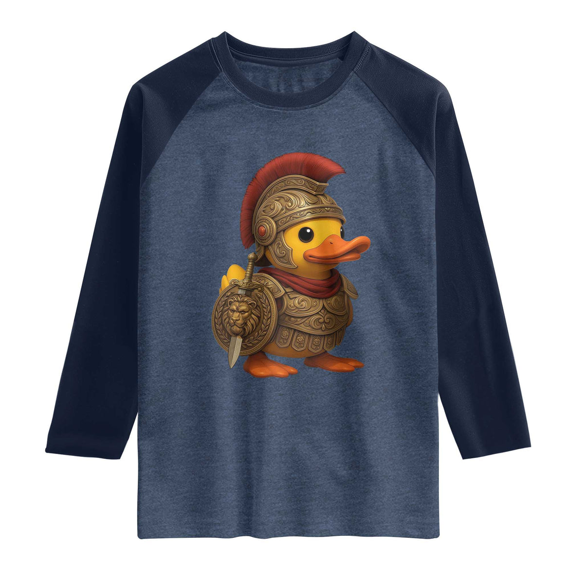 Funnny Sparta Rubber Duck Greeks Spartan Warrior Raglan Shirt