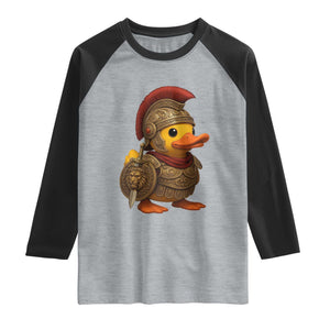 Funnny Sparta Rubber Duck Greeks Spartan Warrior Raglan Shirt